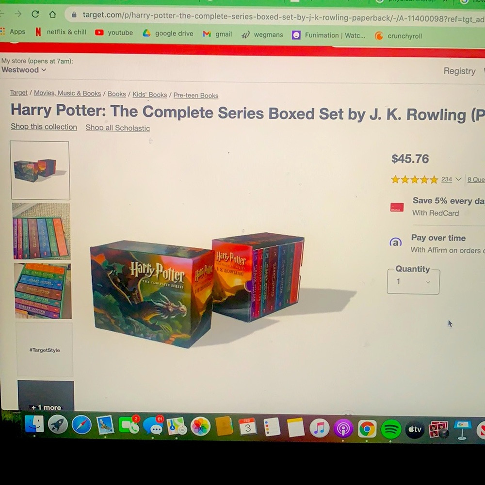 Harry Potter books